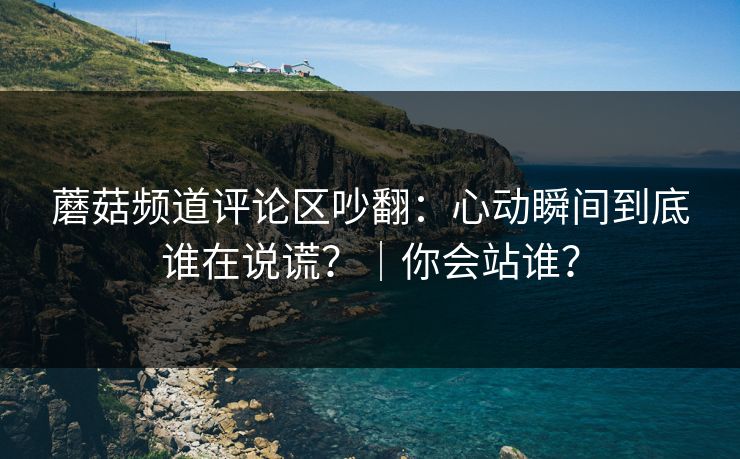 蘑菇频道评论区吵翻：心动瞬间到底谁在说谎？｜你会站谁？